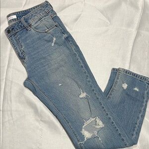 Eunina Light Blue Distressed Skinny Jeans